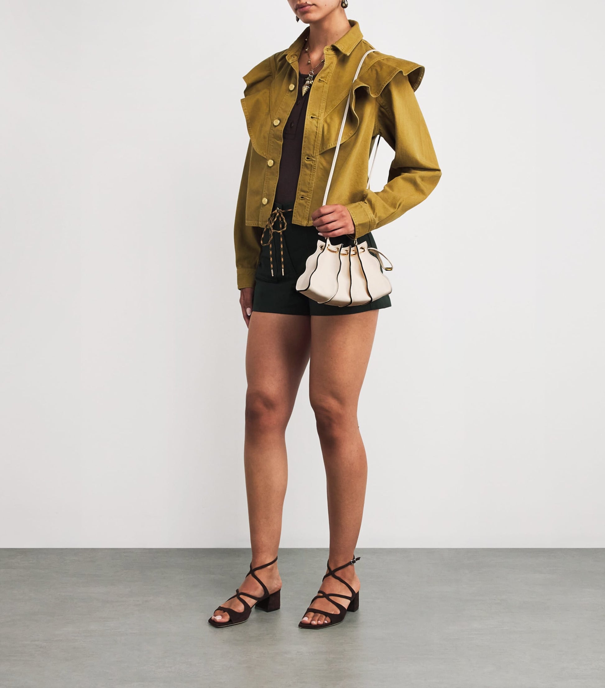 Mini Pleated Adria Cross-Body Bag