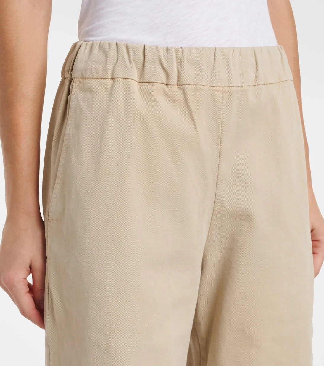Velvet - Naya cotton-blend twill straight pants