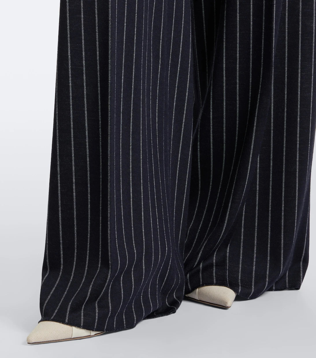 Max Mara - Pinstripe pleated wide-leg pants