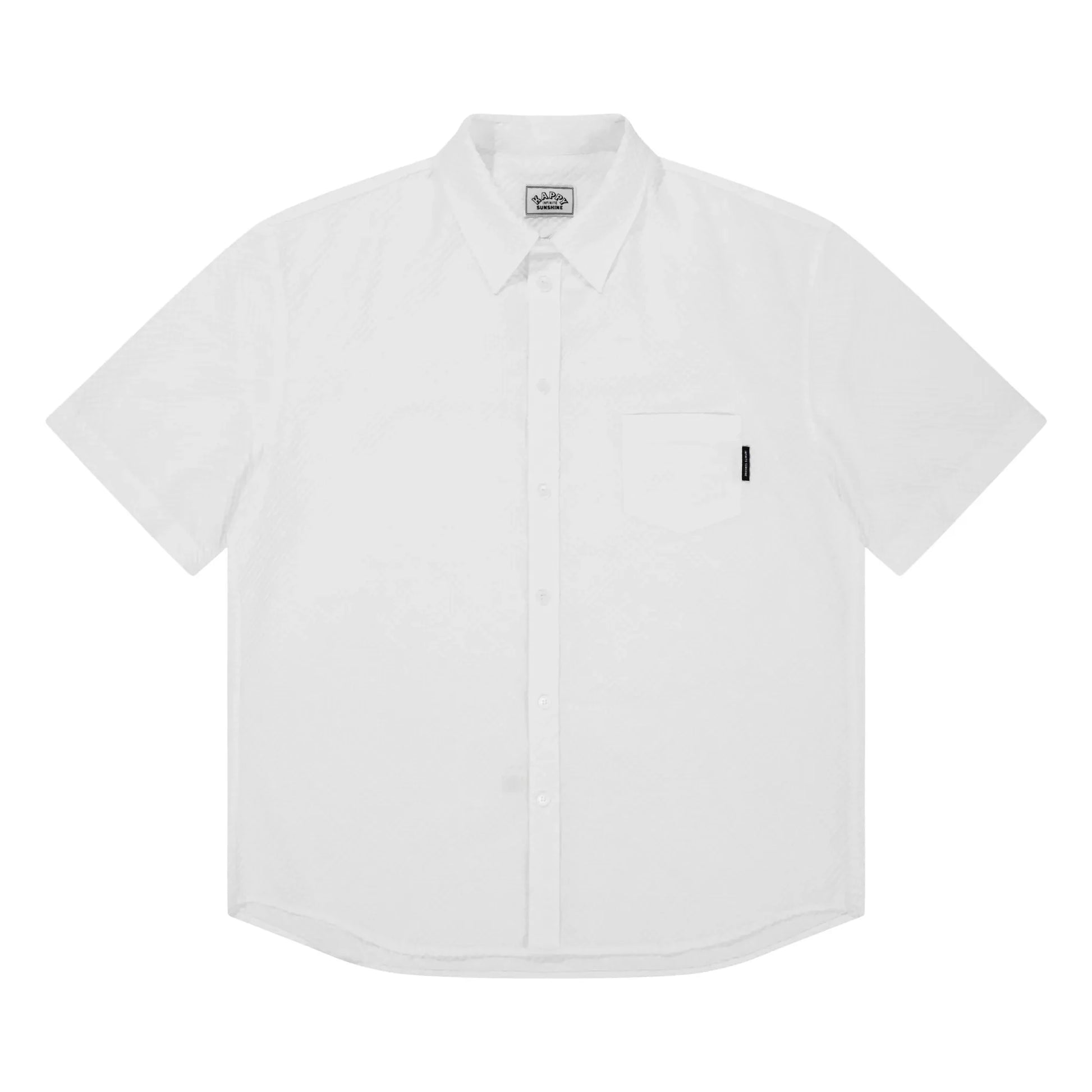 Kappy - Seersucker Check shirt | White