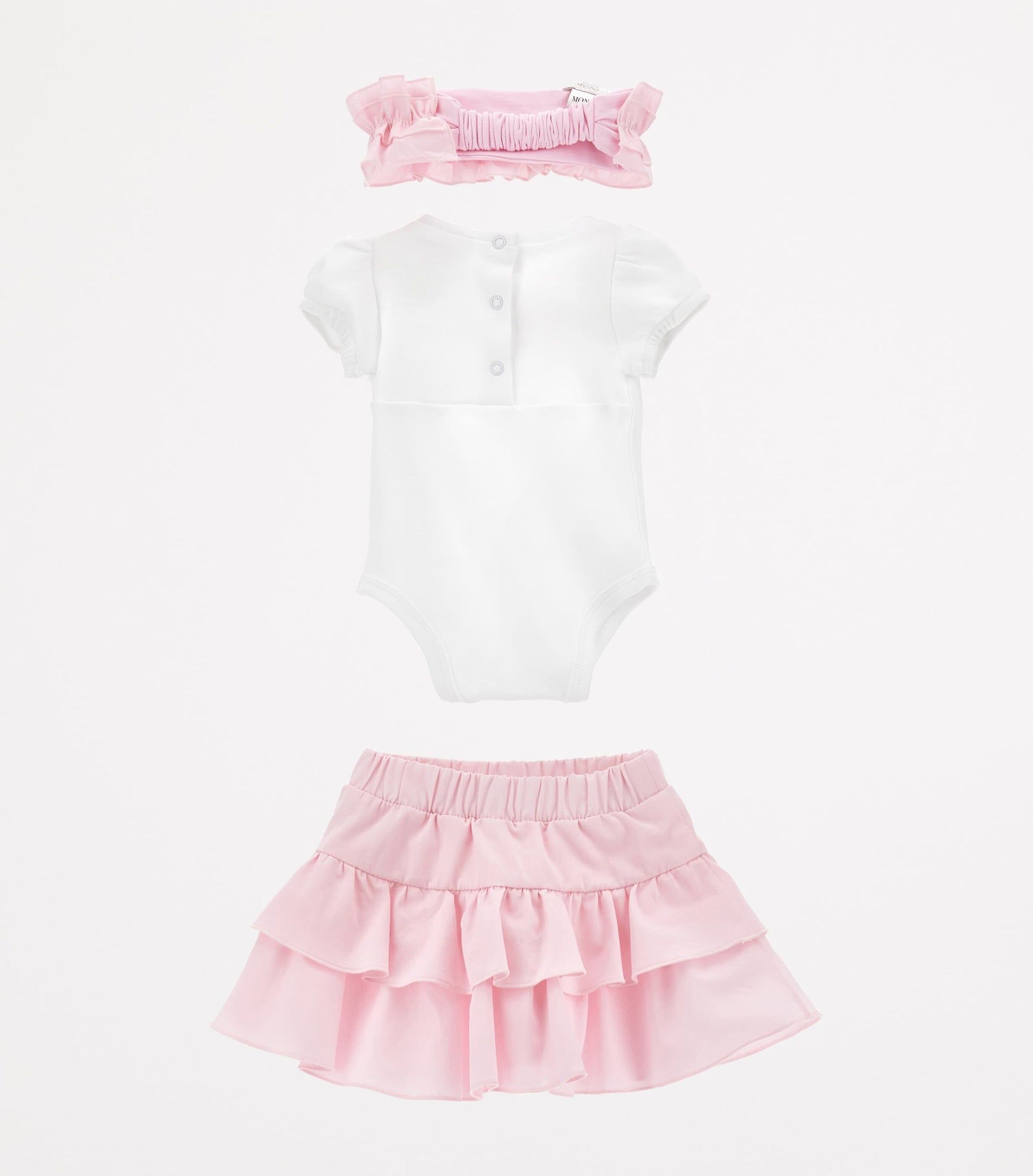 Cotton Bodysuit, Skirt and Headband Set (1-9 Months)
