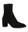 Stuart Weitzman Black Suede Yuliana Ankle Boots 60