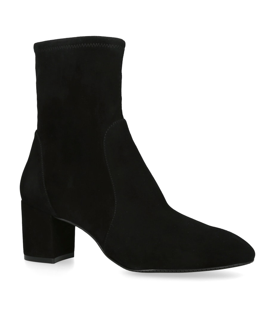 Stuart Weitzman Black Suede Yuliana Ankle Boots 60