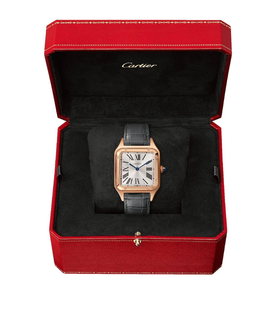Rose Gold Santos-Dumont Watch 31.4mm