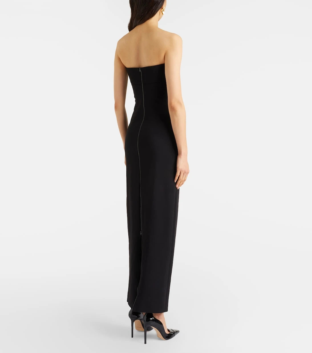 Balmain - Belted jersey gown