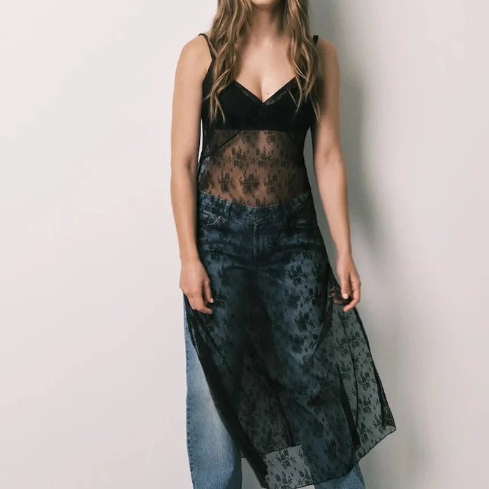 women'secret dantelli yazlık elbise