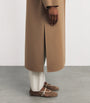 Virgin Wool Silk-Lined Overcoat HAZELNUT BROWN