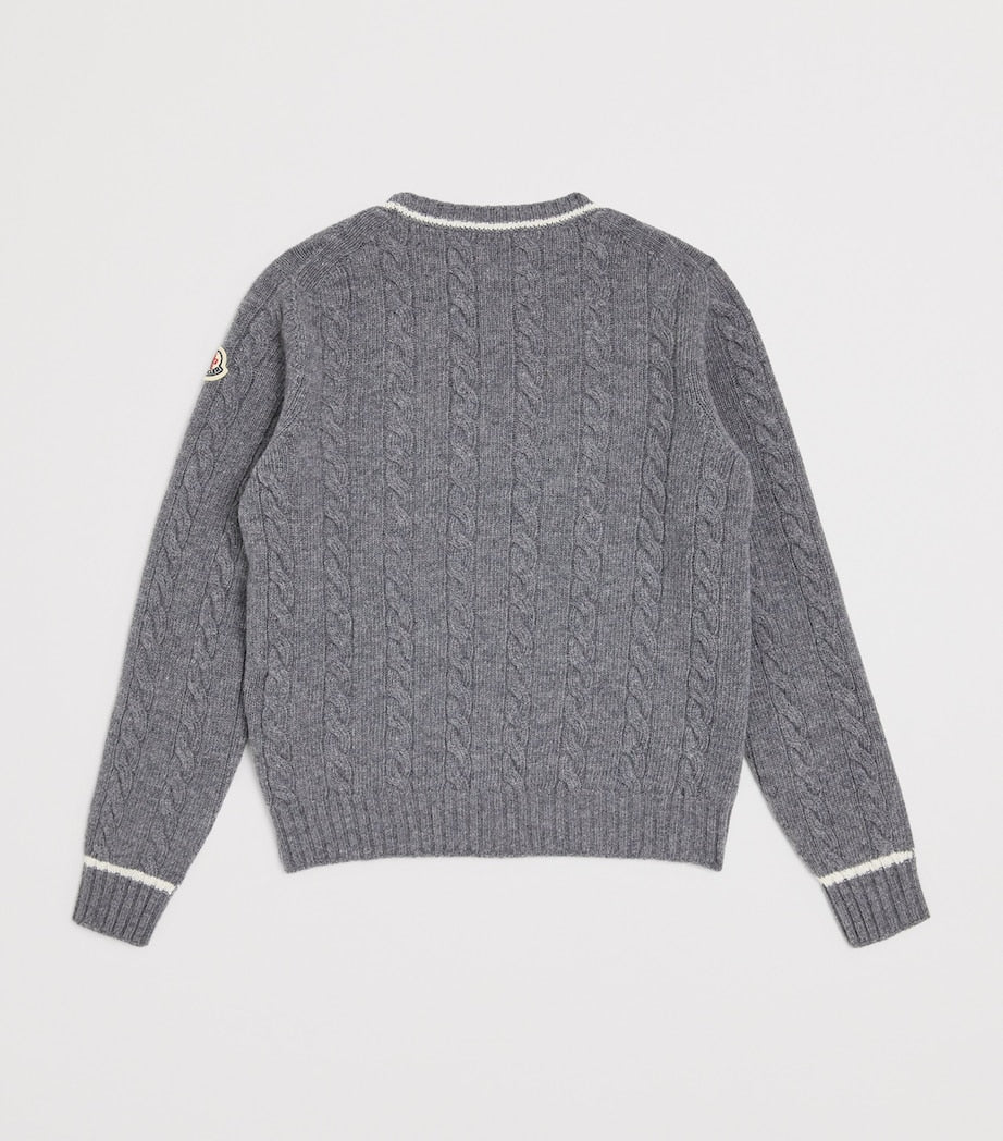 Moncler Enfant Virgin Wool Cable-Knit Sweater (8-10 Years)