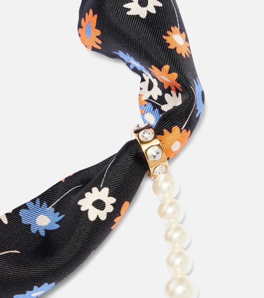 Miu Miu - Faux-pearl scarf necklace