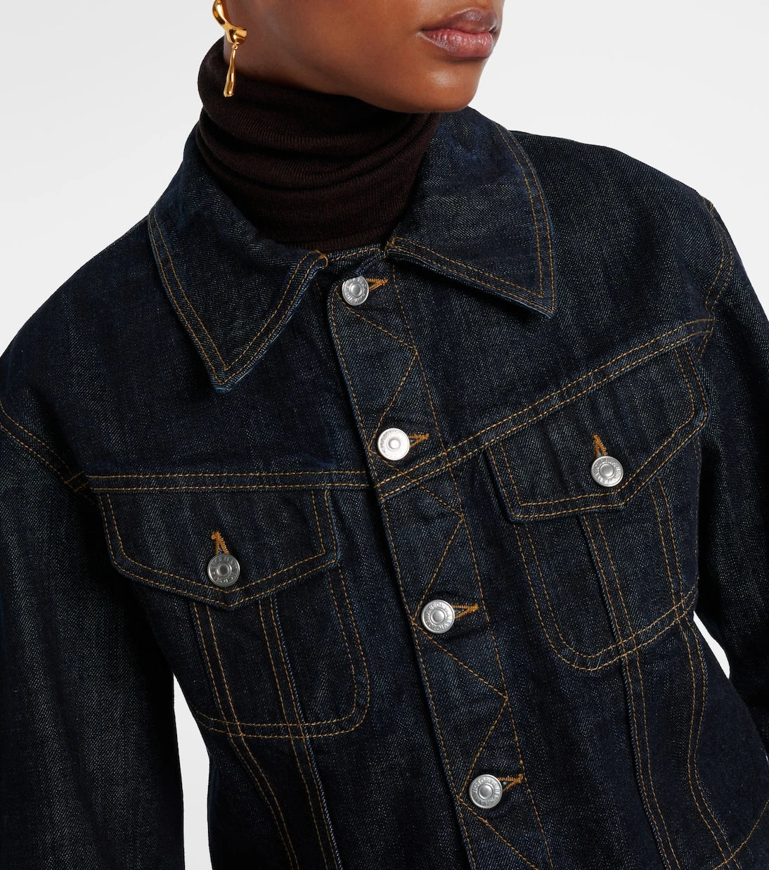 Victoria Beckham - Cropped denim jacket