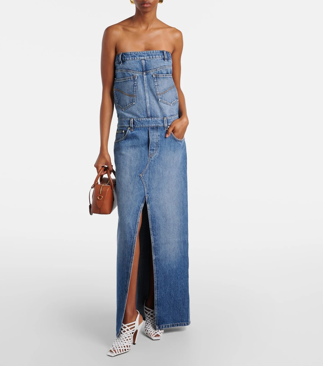 Stella McCartney - Kot maksi elbise