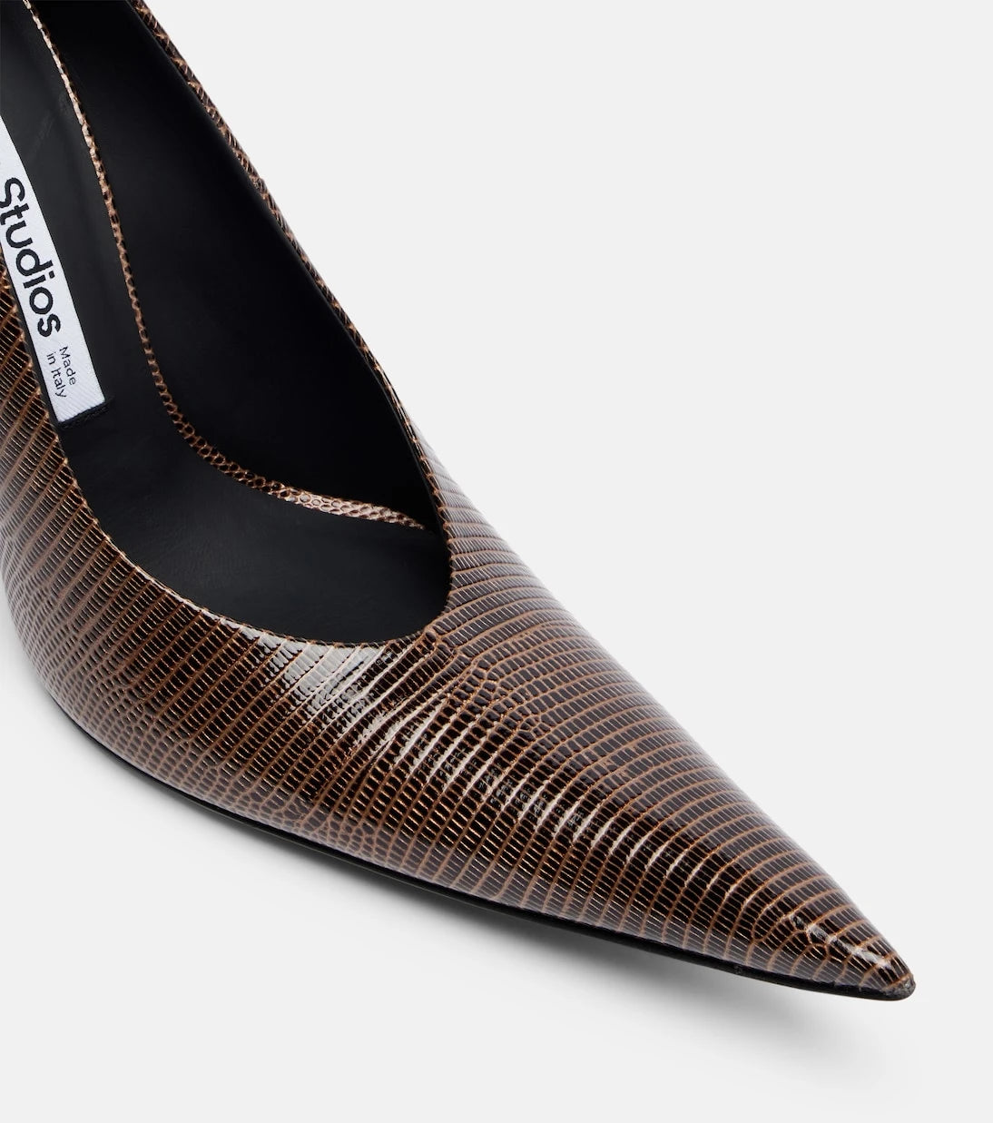 Acne Studios - Bonnie embossed leather pumps