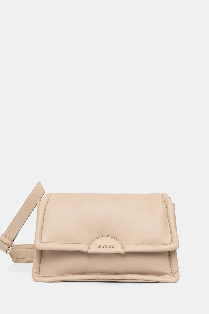 Кожена чанта Guess EVA