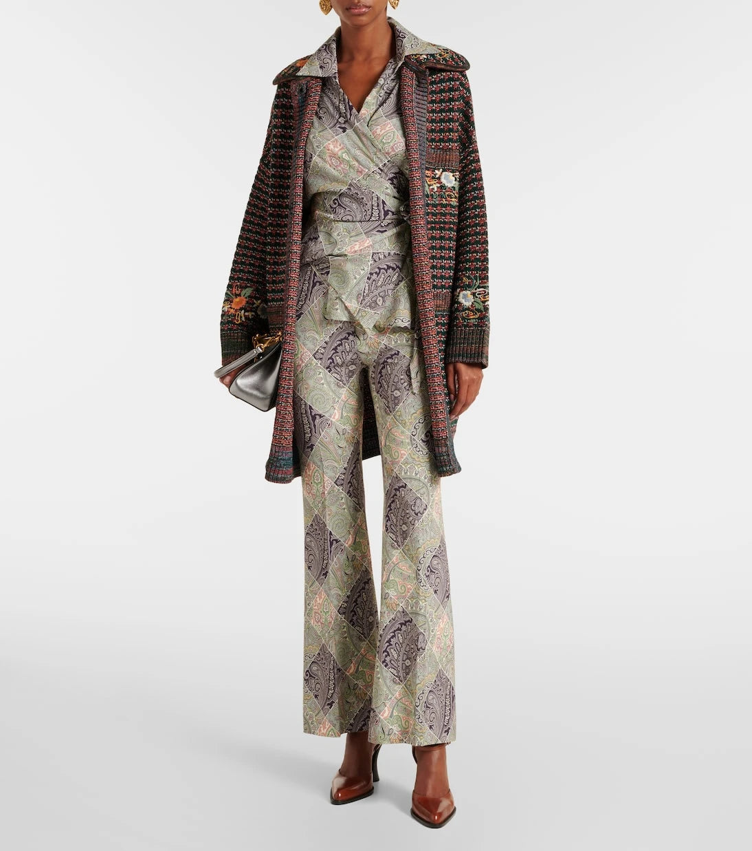 Etro - Paisley high-rise flared pants