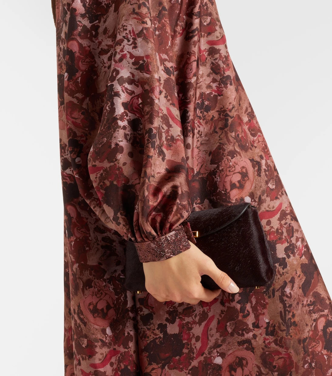 Max Mara - Alpe embellished silk maxi dress