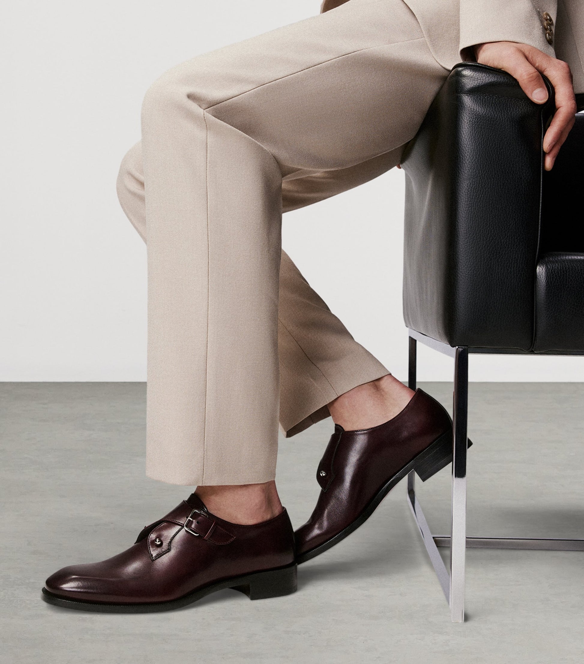 Chambelimonk Leather Monk Shoes