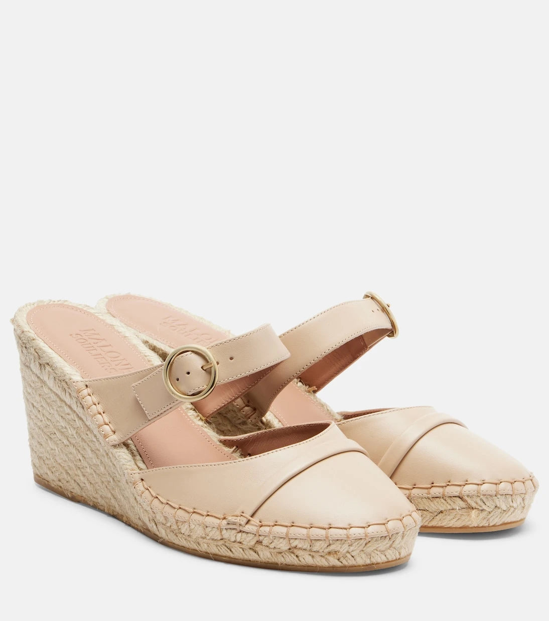 Malone Souliers - Farah leather espadrille wedges