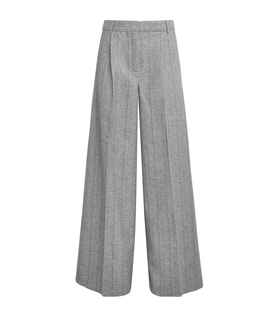 MAX&Co. Grey Wool-Blend Trousers