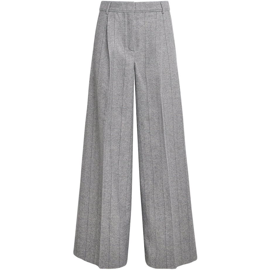 MAX&Co. Grey Wool-Blend Trousers