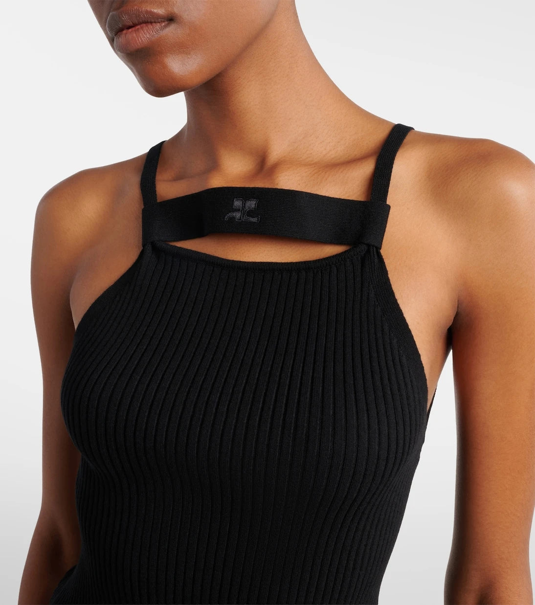 Courrèges - Ribbed-knit tank top