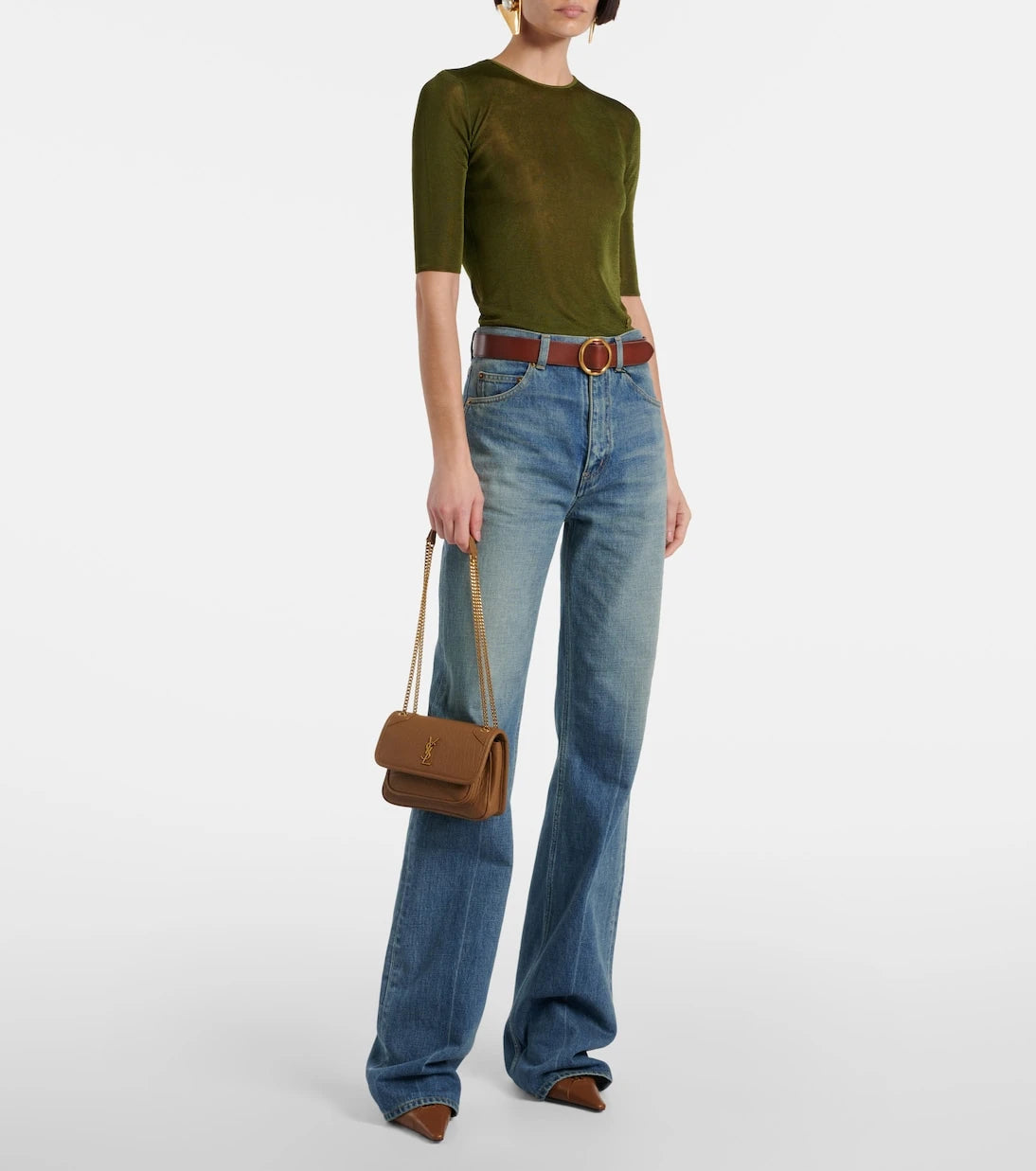 Saint Laurent - Cassandre knitted top