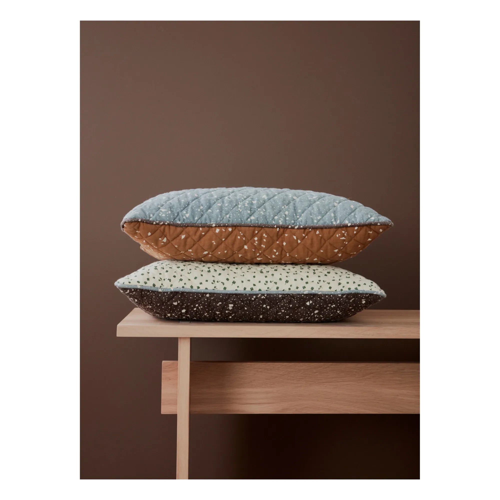 Oyoy - Aya Organic Cotton Quilted Cushion | Brown
