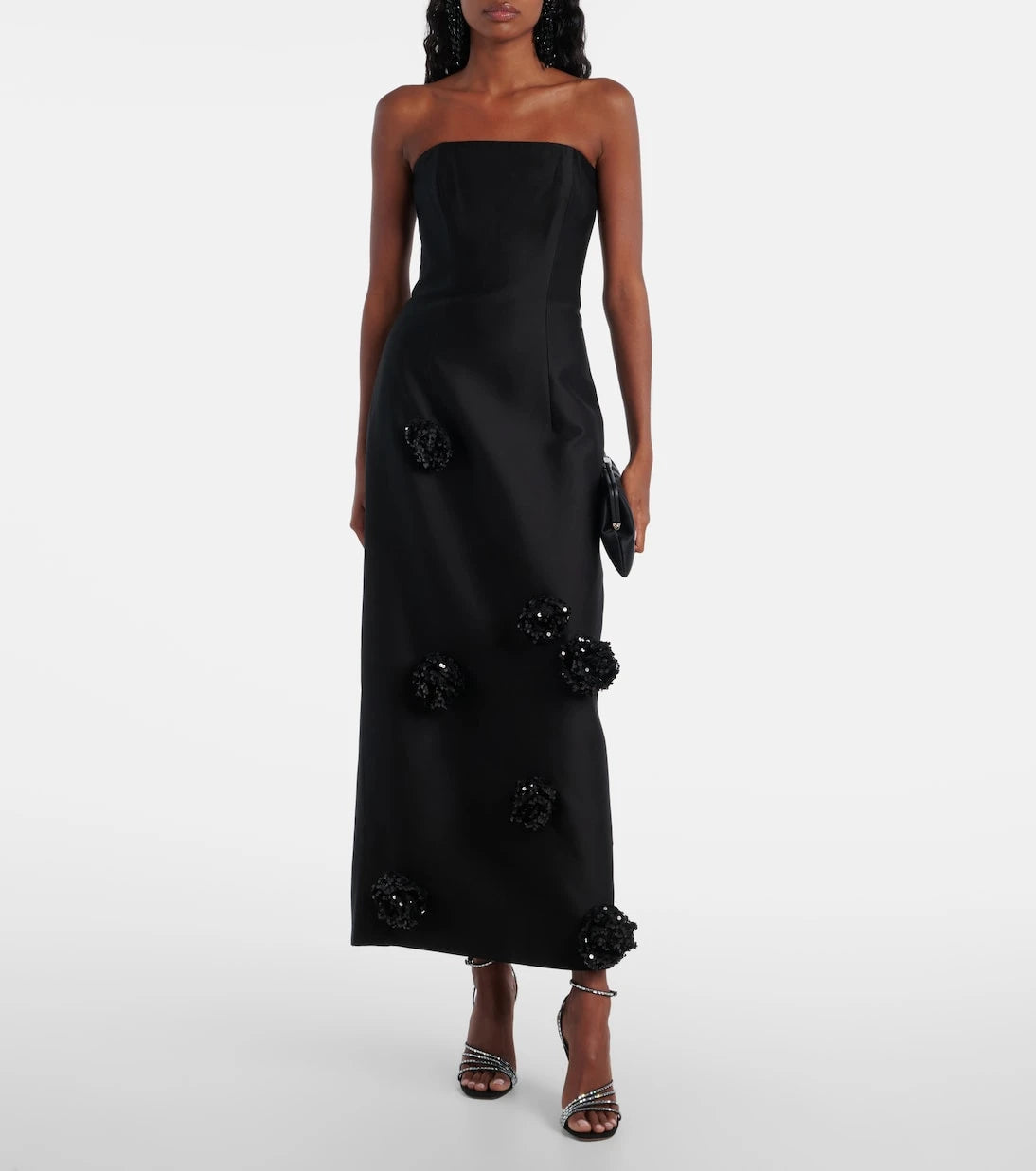 Leo Lin - Zayna sequined gown and cape set
