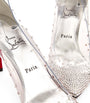 Christian Louboutin Silver Degrastrass Embellished PVC-Leather Pumps 85