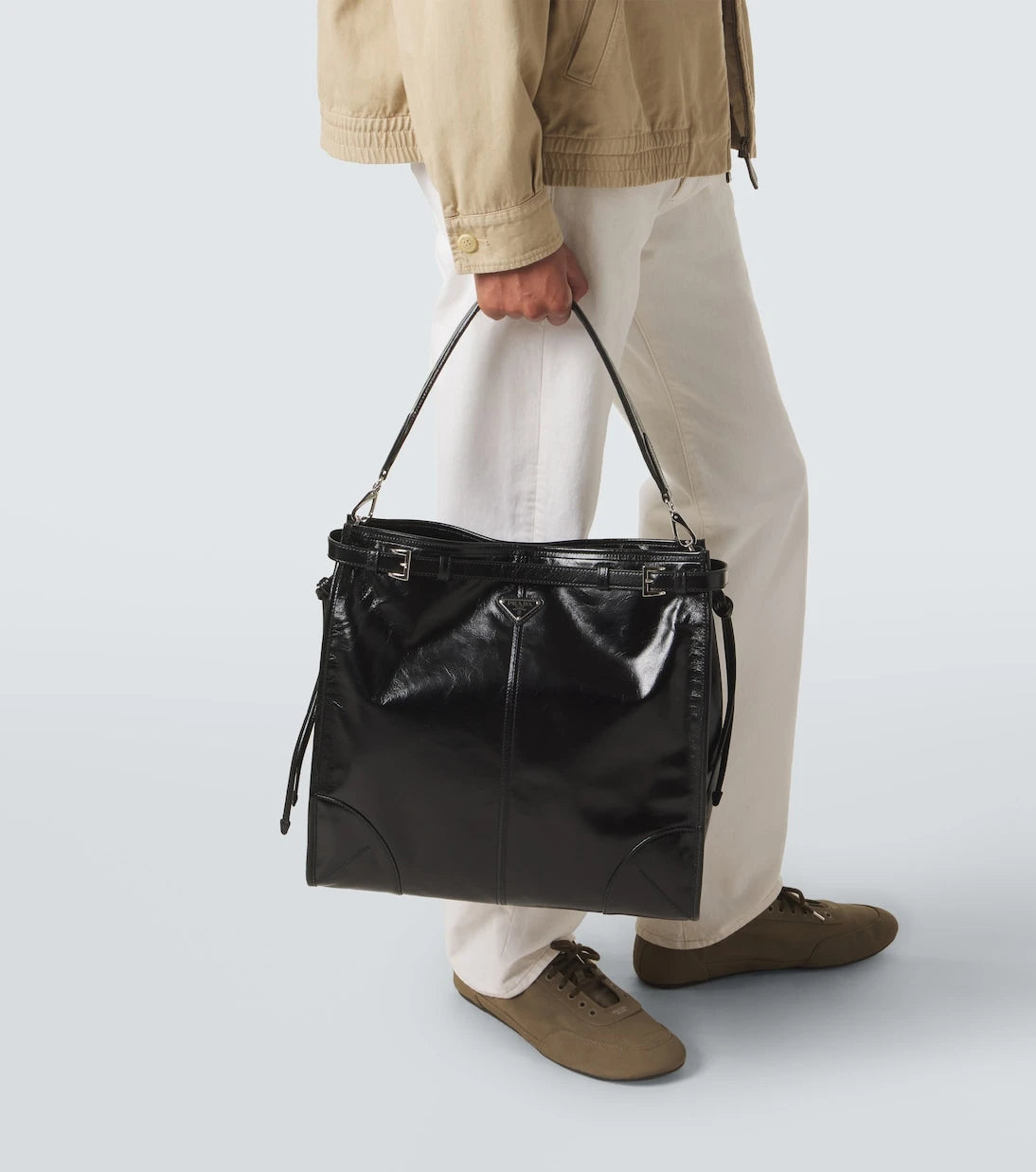Prada - Prada Bonnie leather shoulder bag