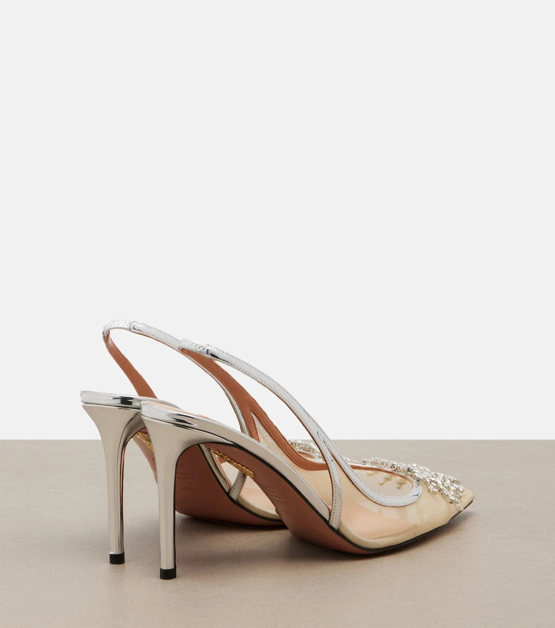 Aquazzura - Crystal Firework slingback pumps