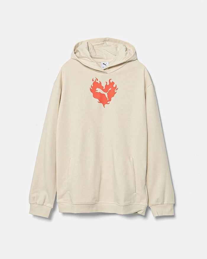 Памучен суичър Puma FLAMING LOVE Hoodie TR