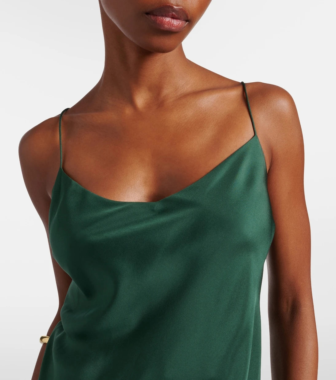 Asceno - Lille silk twill slip dress