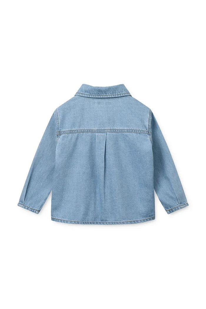 Liewood Çocuklar için Denim Gömlek Greg Light Denim Shirt