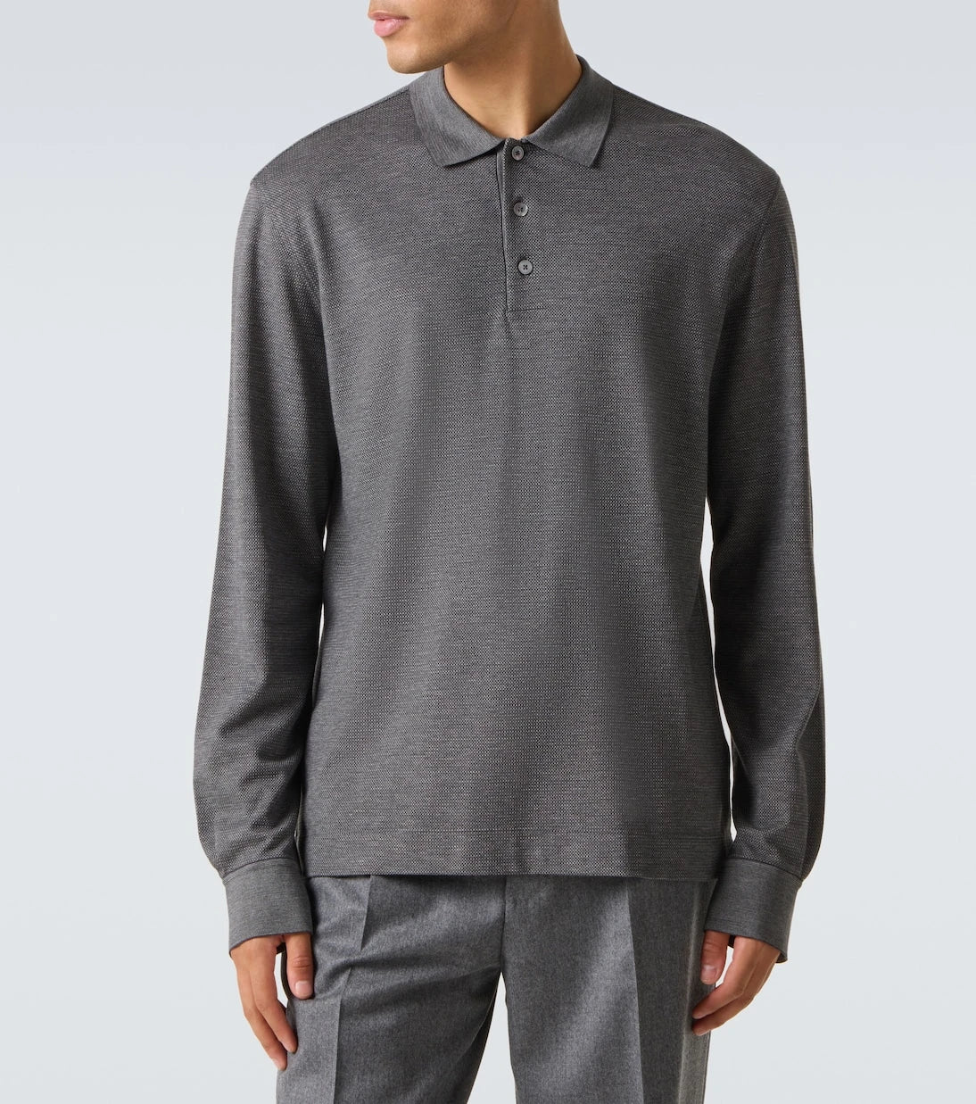 Zegna - Cotton and silk polo shirt