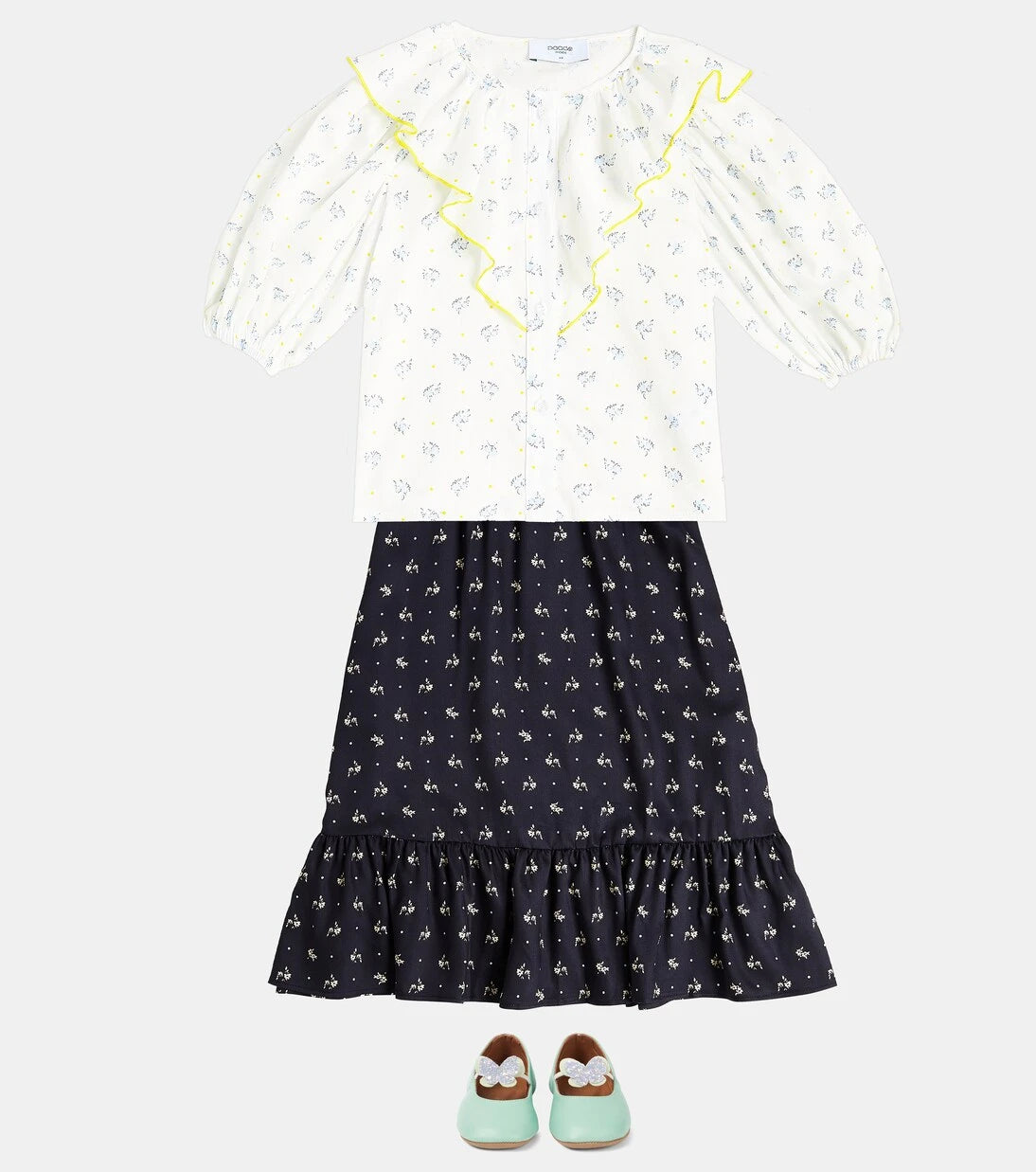 Paade Mode - Ruched floral skirt