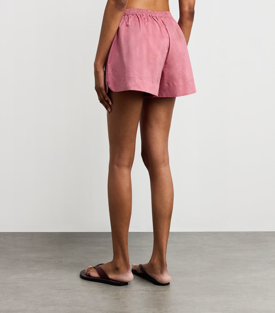 Faithfull the Brand Pink Cotton Lonia Shorts