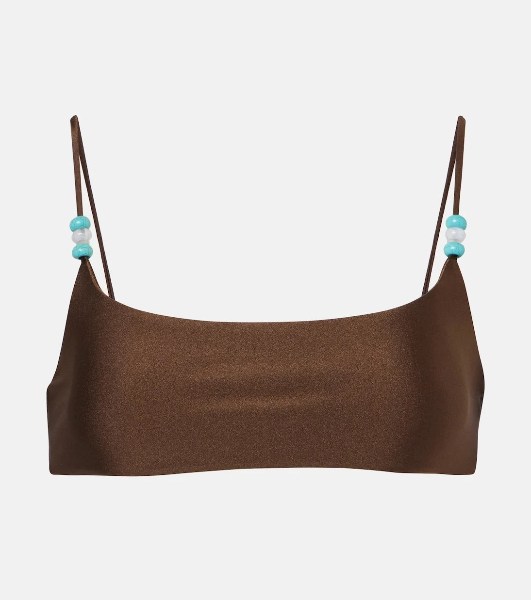 Jade Swim - Muse beaded bikini top