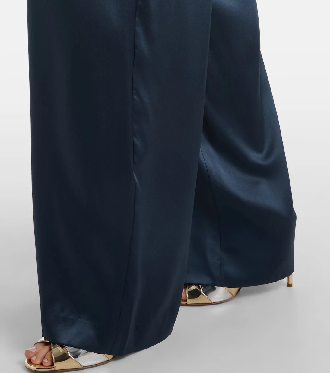 The Sei - High-rise silk wide-leg pants