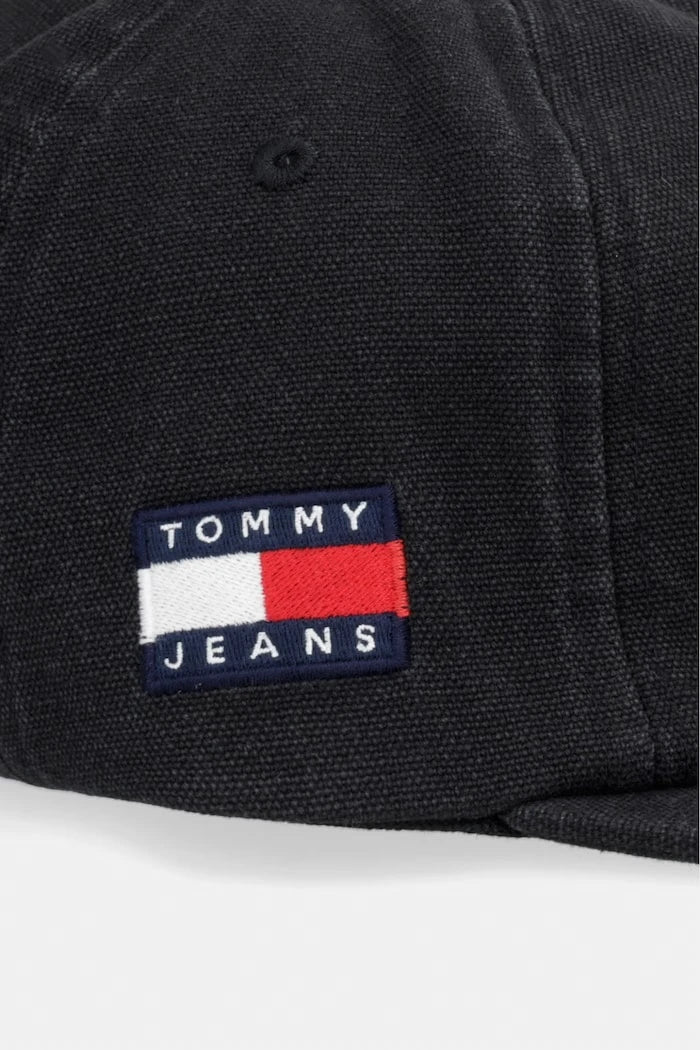 Tommy Jeans erkek pamuklu vizörlü şapka