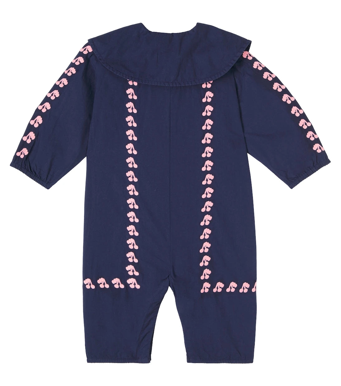 Tinycottons - Baby Cherries embroidered cotton onesie
