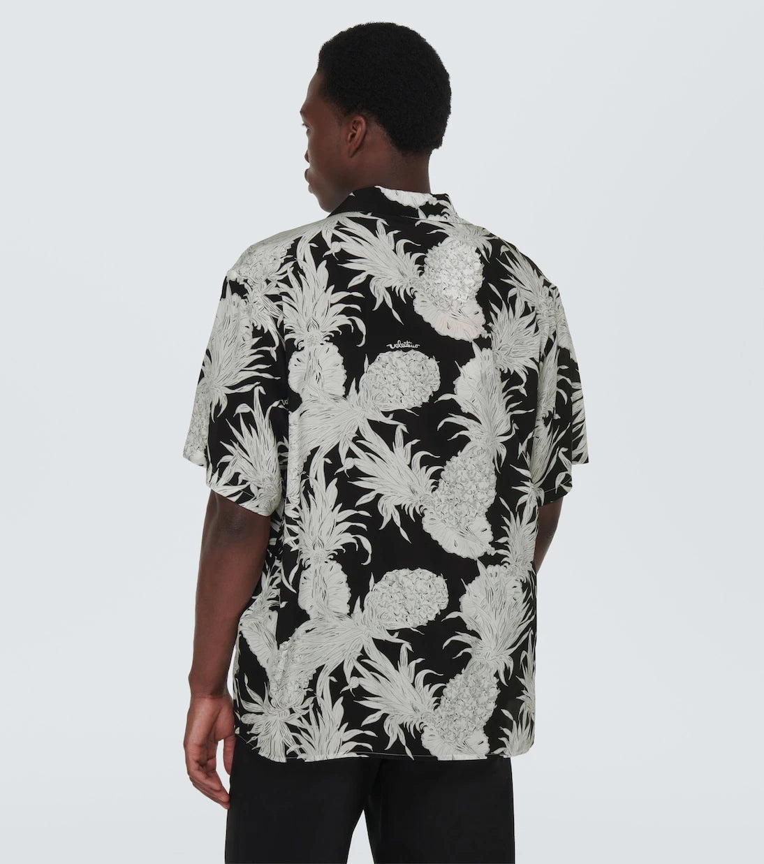 Valentino - Printed silk bowling shirt