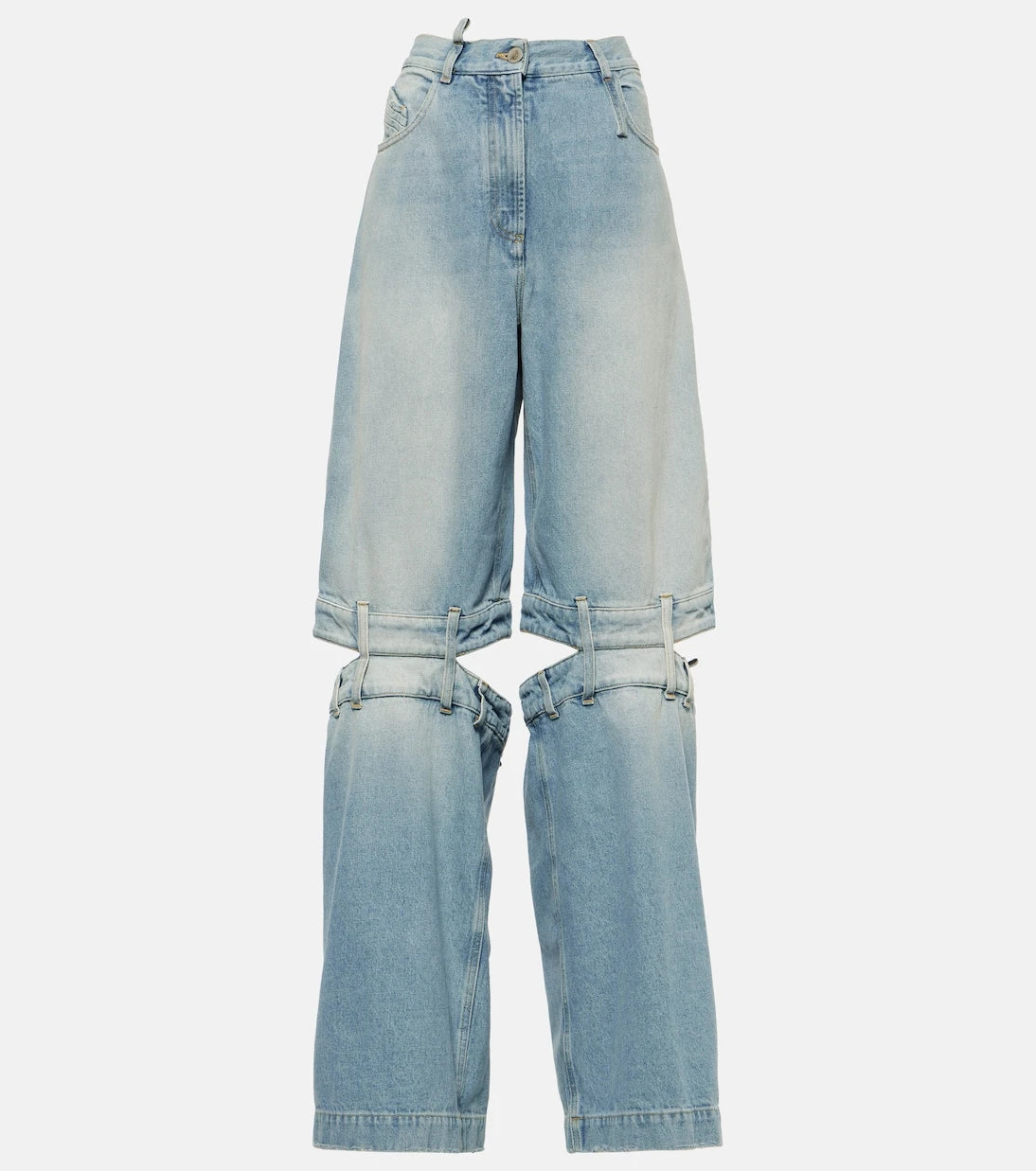 The Attico - Low-rise wide-leg jeans