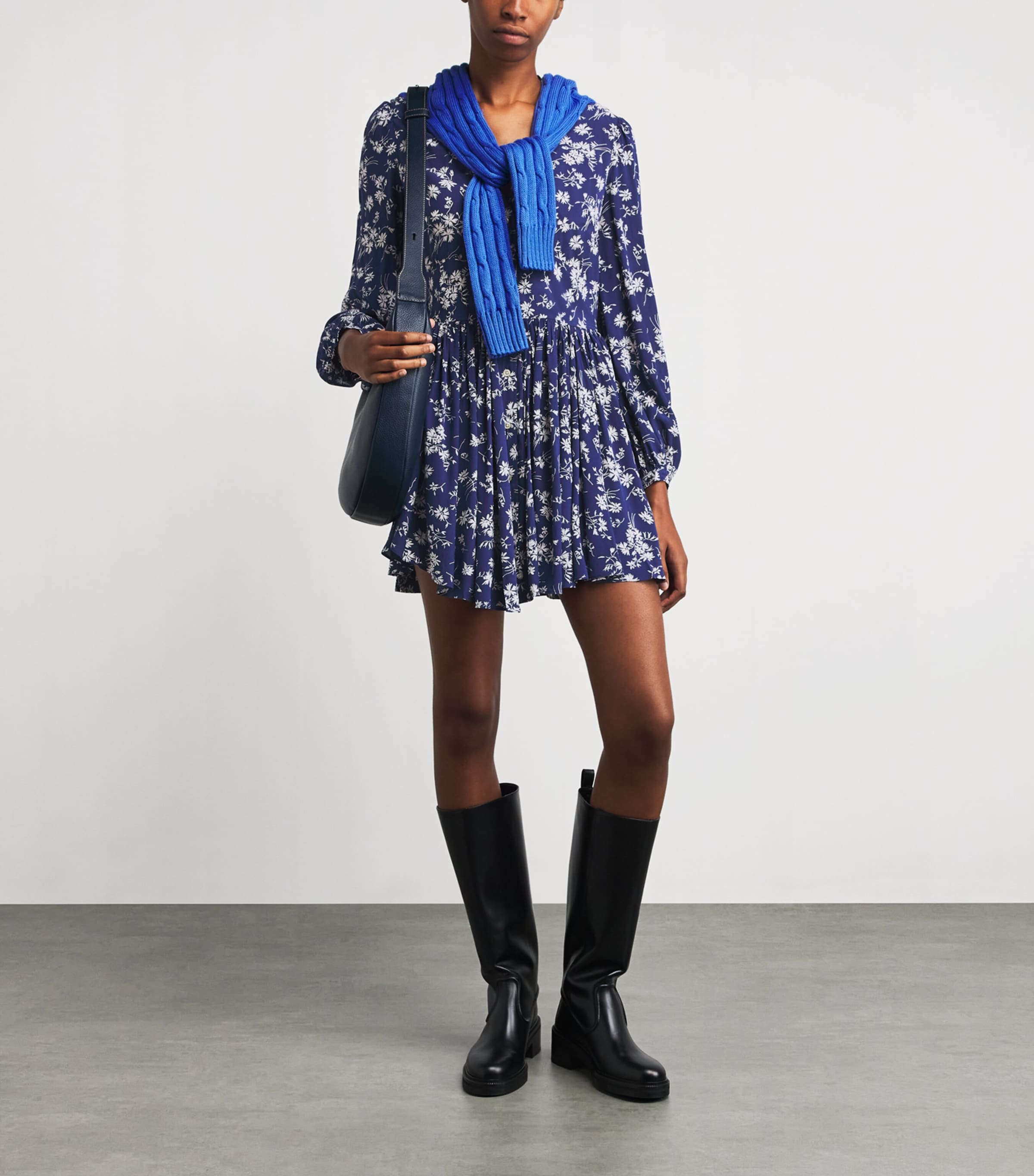 Polo Ralph Lauren Multi Floral A-Line Mini Dress