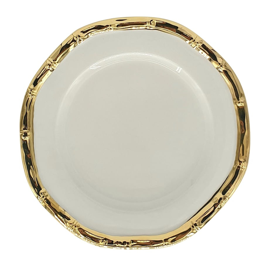Ceramic Bamboo Dinner Plate (27cm)