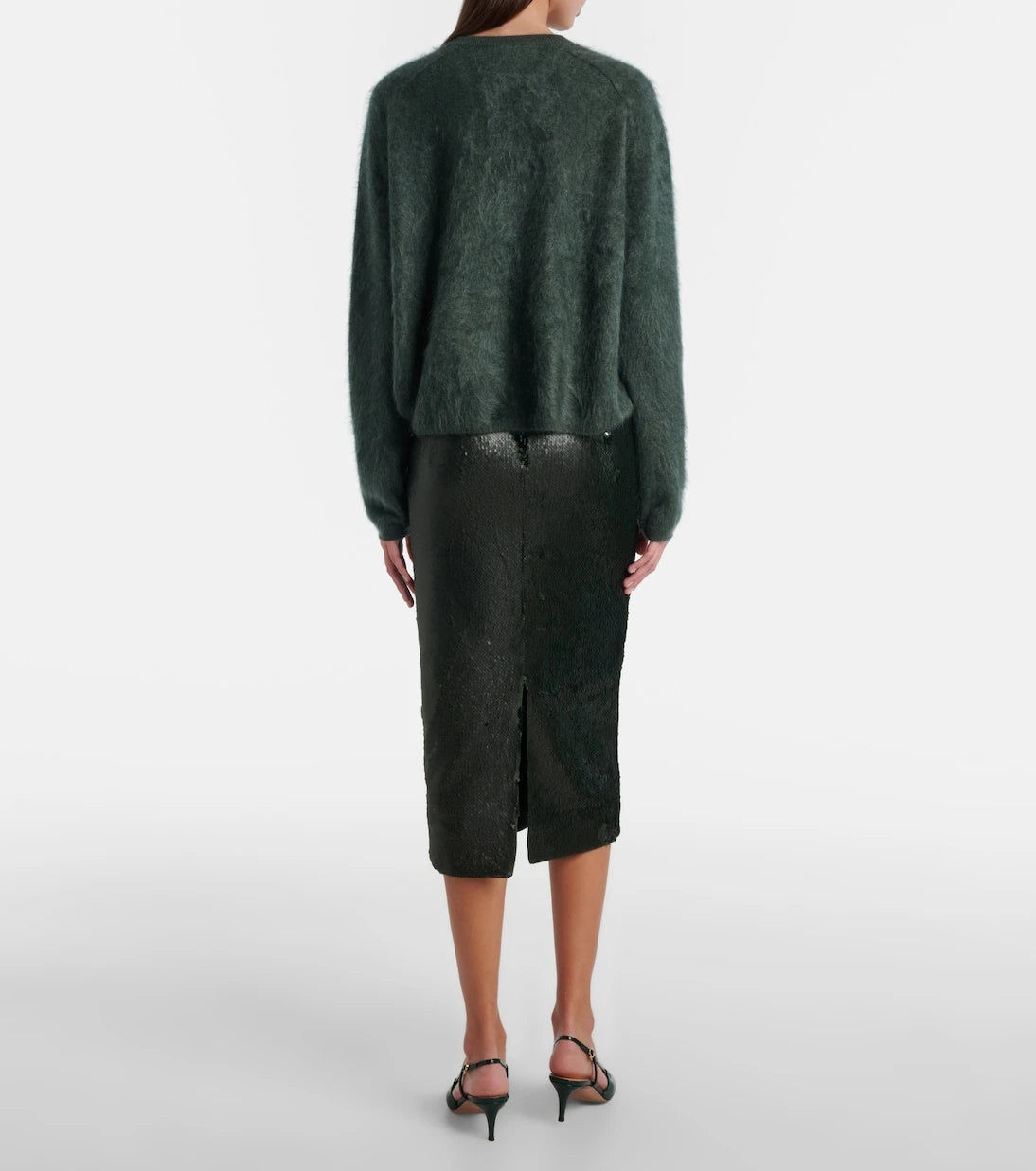 Emilia Wickstead - Bethan sequined pencil skirt