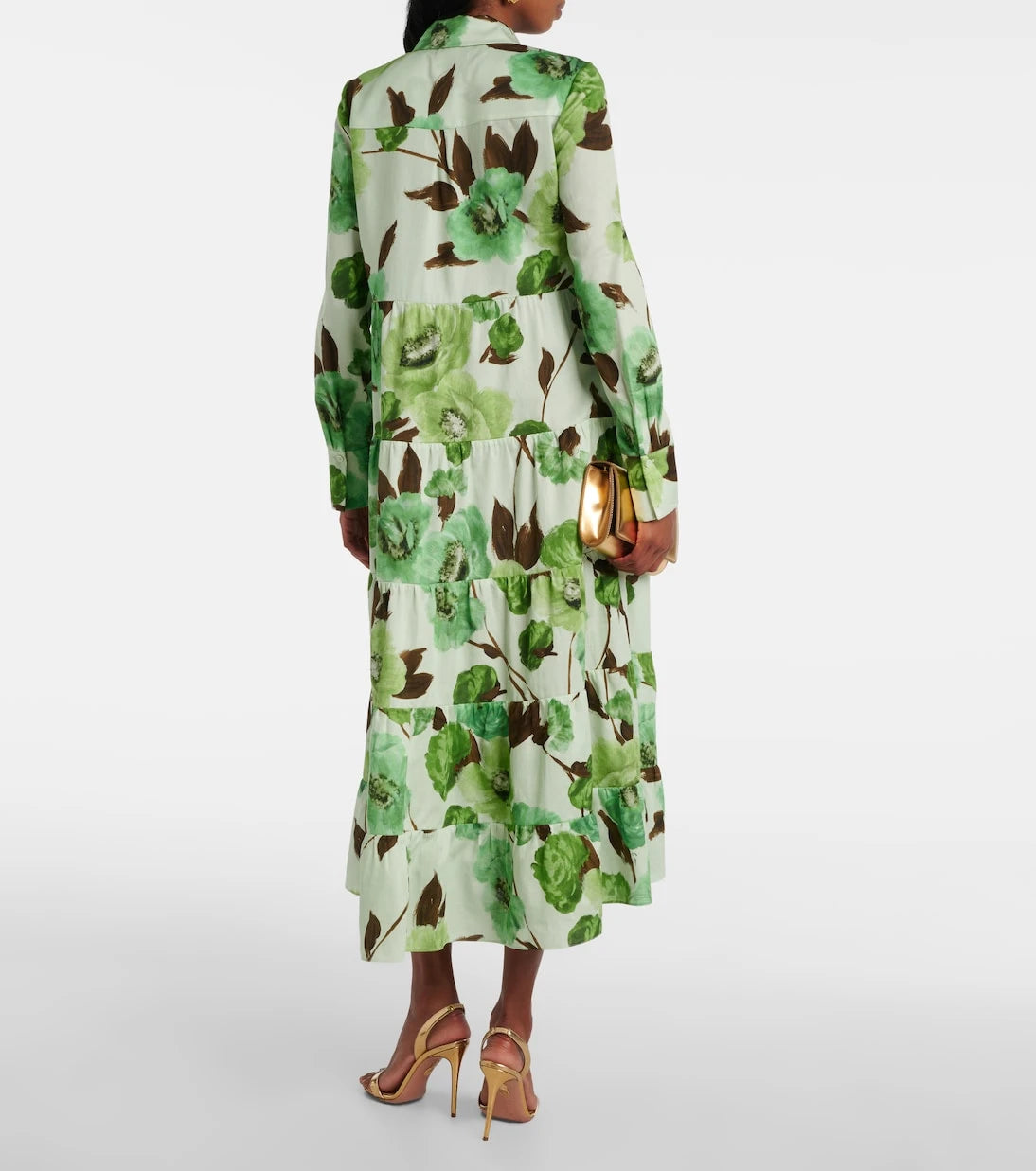 Erdem - Floral cotton shirt dress