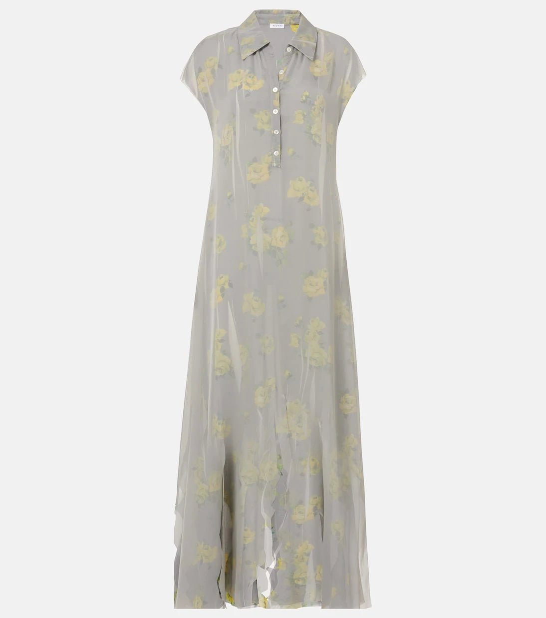 Acne Studios - Katmanlı eskitilmiş polo elbise