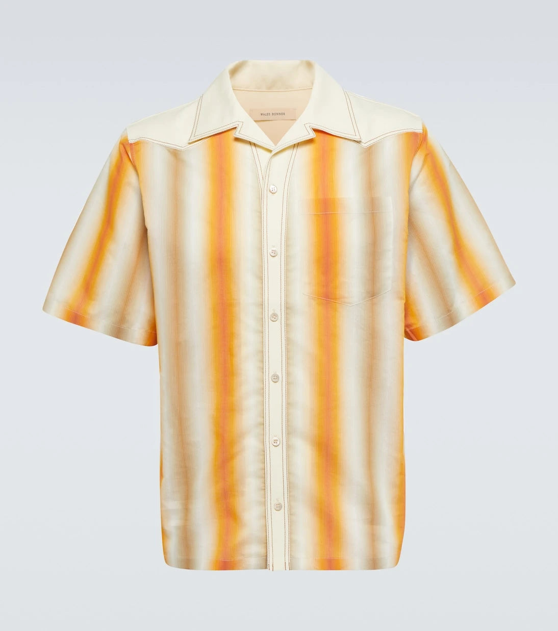 Wales Bonner - Sunrise striped bowling shirt