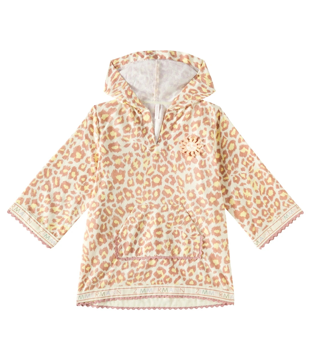 Zimmermann Kids - فستان ويلي قطني مطبوع