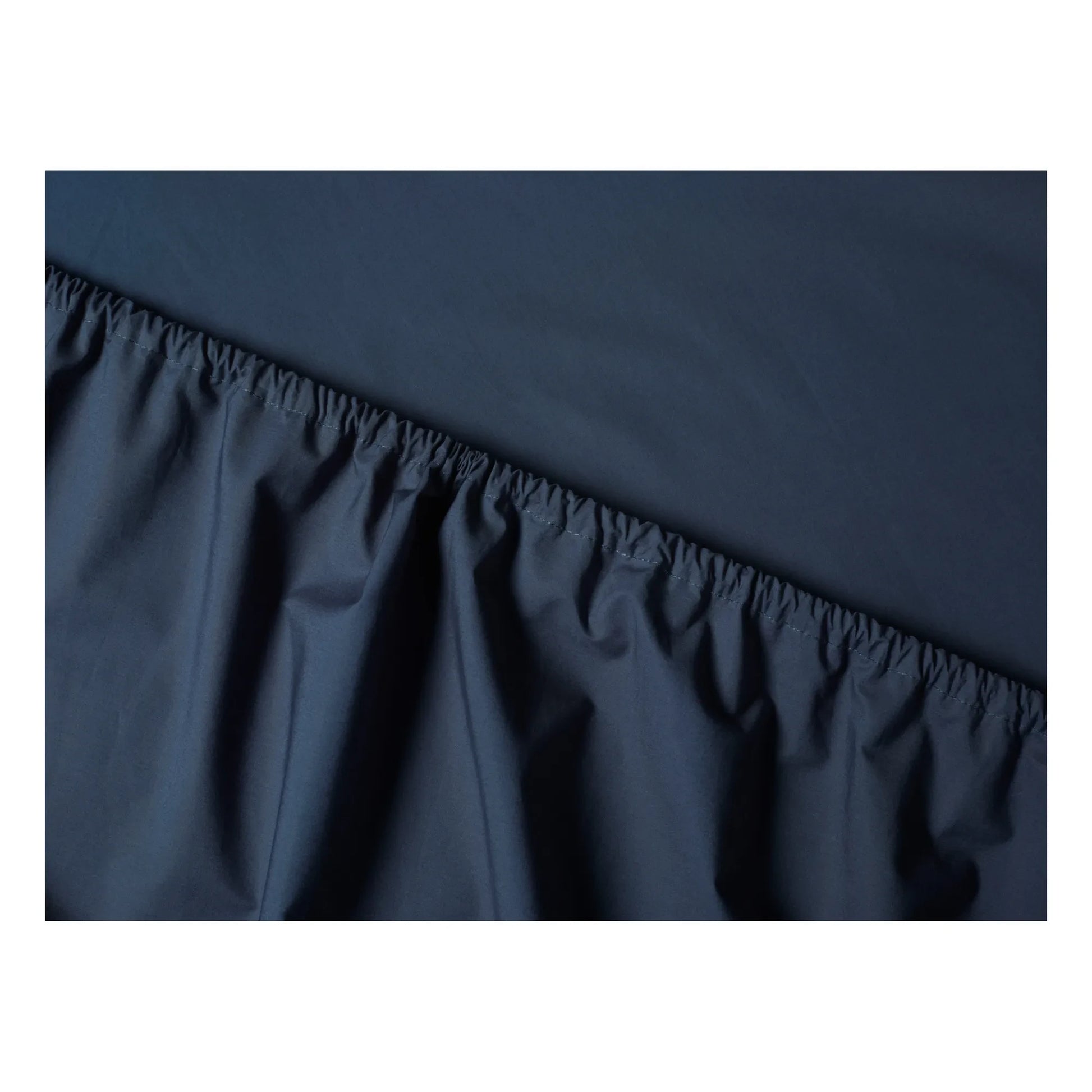 Suite 702 - Organic Percale Fitted Sheet | Navy blue